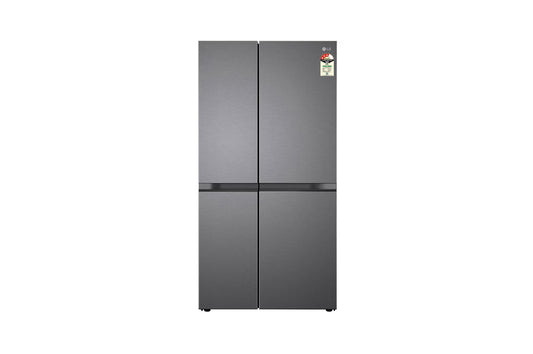 LG 650L 3 Star Inverter Side-by-Side Refrigerator with Dazzle Steel Finish-B257JDS3