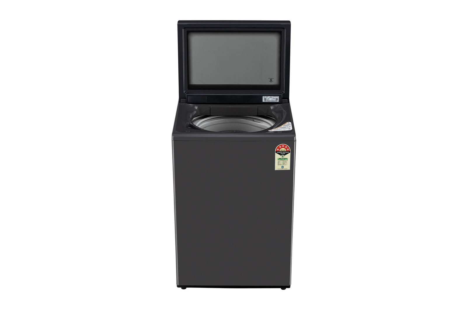 LG 9.0 kg 5 Star TurboDrum Top Load Washing Machine with Smart Diagnosis, Tempered Glass Lid, Soft Closing Door, Quick Wash, Aqua Reserve, Middle Black, T90KMMB3Z