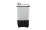 LG 7.0 kg 5-Star Semi-Automatic Top Load Washing Machine | Roller Jet Pulsator | Wind Jet Dry | 3 Wash Programs | In-Built Scrubber | Rat Away Technology Base (P7010NGAZ.ADGQNST, Dark Grey)