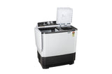 LG 7.0 kg 5-Star Semi-Automatic Top Load Washing Machine | Roller Jet Pulsator | Wind Jet Dry | 3 Wash Programs | In-Built Scrubber | Rat Away Technology Base (P7010NGAZ.ADGQNST, Dark Grey)