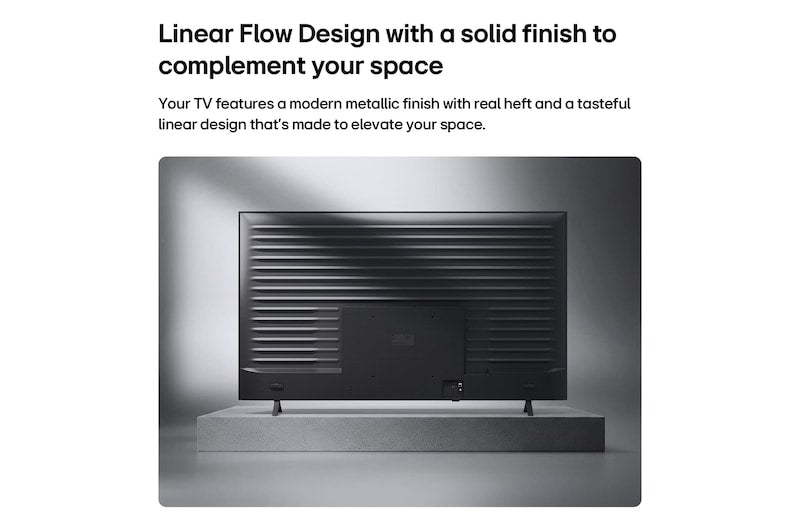 LG  108 cm (43 Inch) NANO 4K UHD AI Smart TV | α5 AI Processor 4K Gen9 | HDR10 | 4K Upscaling | AI Sound Pro | webOS 26 | AI ThinQ | Wi-Fi Enabled| Dolby Atmos| 2026 Model - 43NU875BPLA