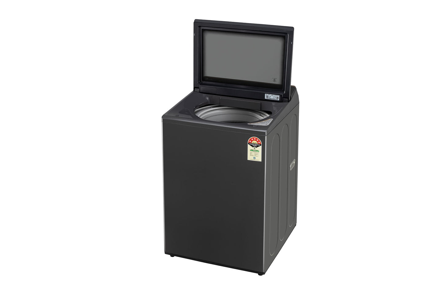 LG 8.0 kg 5 Star TurboDrum Top Load Washing Machine with Smart Diagnosis, Tempered Glass Lid, Soft Closing Door, Quick Wash, Child Lock, Middle Black,T80KMMB3Z