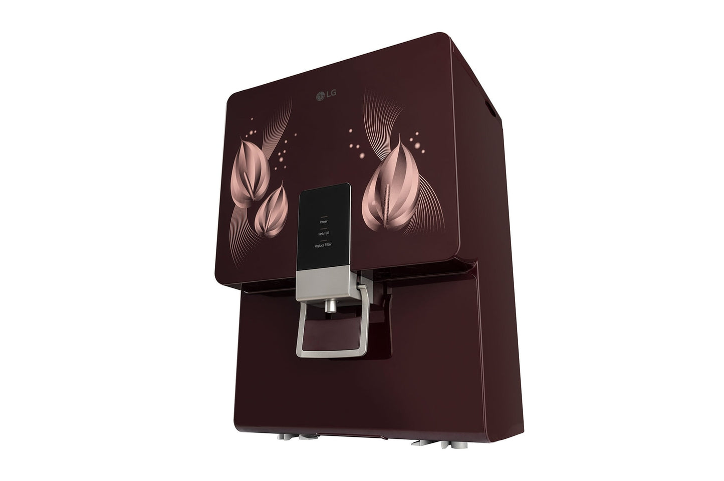 LG Crimson Red RO Water Purifier with 8L Dual Protection Stainless Steel Tank & Mineral Booster - Your family's health, protected by LG- WW146RTLC