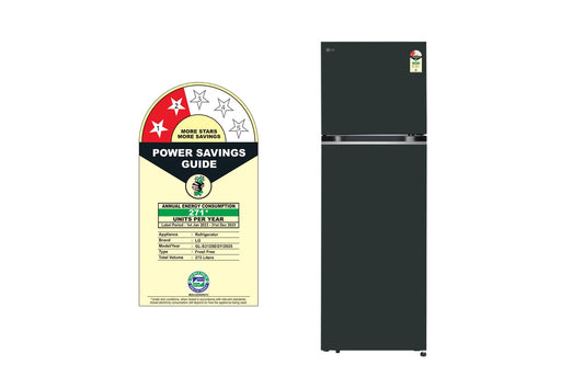 LG 272L ,Double Door,2 Star Convertible Smart Inverter Compressor Refrigerator,Multi Air Flow, Smart Diagnosis, Emerald Green Finish,S312SEGY