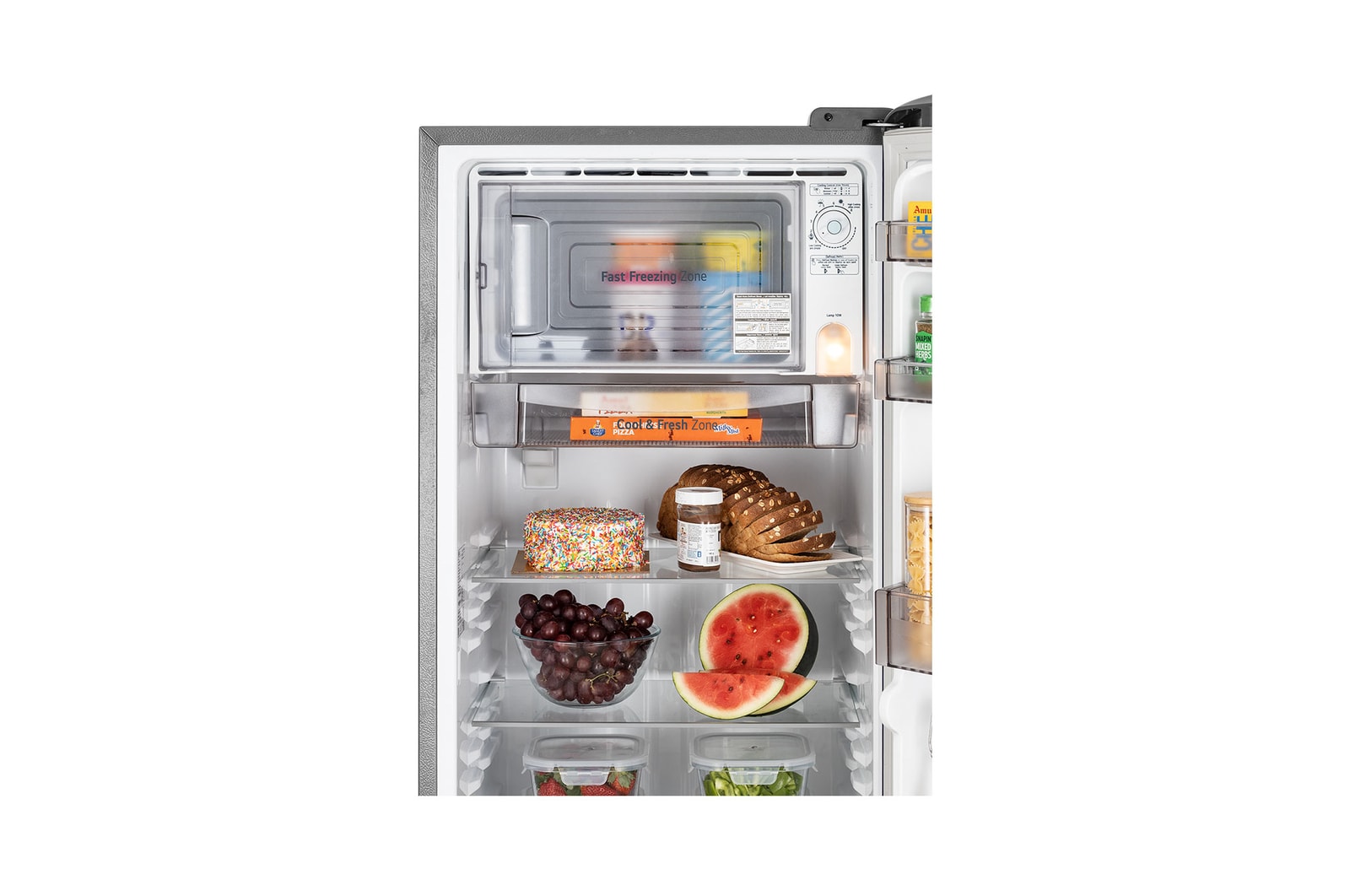 LG 224L 5-Star Smart Inverter Direct Cool Single Door Refrigerator,Tempered Glass Shelves, Moist Balance Crisper, Large 27L Freezer, 118 kWh Annual Consumption, Ariana Handle- (GL-D2356ZAPZ, Shiny Steel)