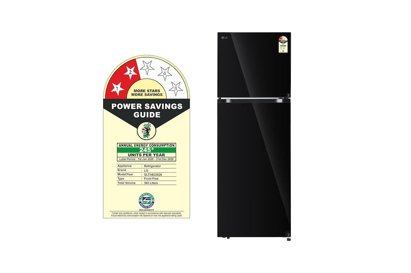 LG 398L 2-Star Frost Free Convertible Double Door Refrigerator| Smart Inverter Compressor | AI ThinQ Wi-Fi Enabled | Multi Air Flow Cooling | Auto Smart Connect | Fresh 0 Zone (GLT4026SNBM.DBMZEBN, Black Mirror)