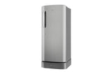LG 224L 5-Star Smart Inverter Direct Cool Single Door Refrigerator,Tempered Glass Shelves, Moist Balance Crisper, Large 27L Freezer, 118 kWh Annual Consumption, Ariana Handle- (GL-D2356ZAPZ, Shiny Steel)