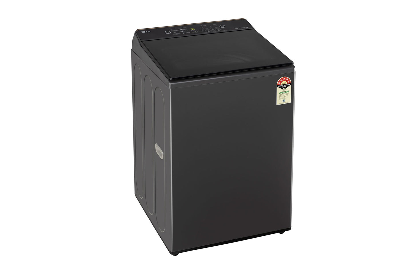 LG 8.0 kg 5 Star TurboDrum Top Load Washing Machine with Smart Diagnosis, Tempered Glass Lid, Soft Closing Door, Quick Wash, Child Lock, Middle Black,T80KMMB3Z