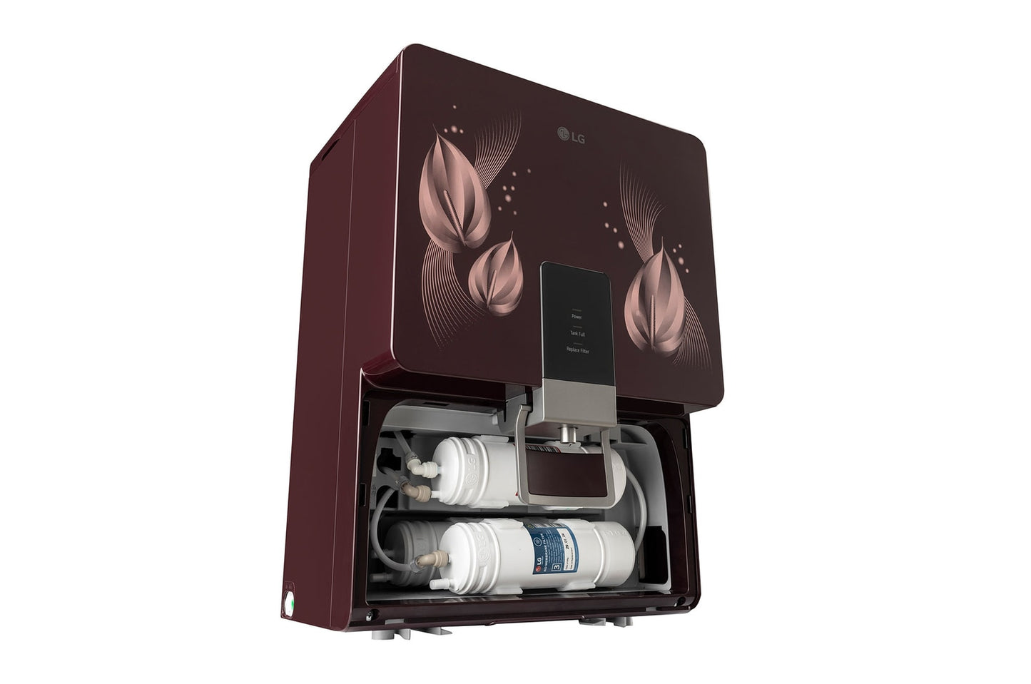 LG Crimson Red RO Water Purifier with 8L Dual Protection Stainless Steel Tank & Mineral Booster - Your family's health, protected by LG- WW146RTLC