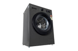 LG 8 kg 5 Star, Inverter Direct Drive Technology, 6 Motion DD, Steam Fully Automatic Front Load Washing Machine with In-built Heater Black, Grey  (FHB1208Z2M)