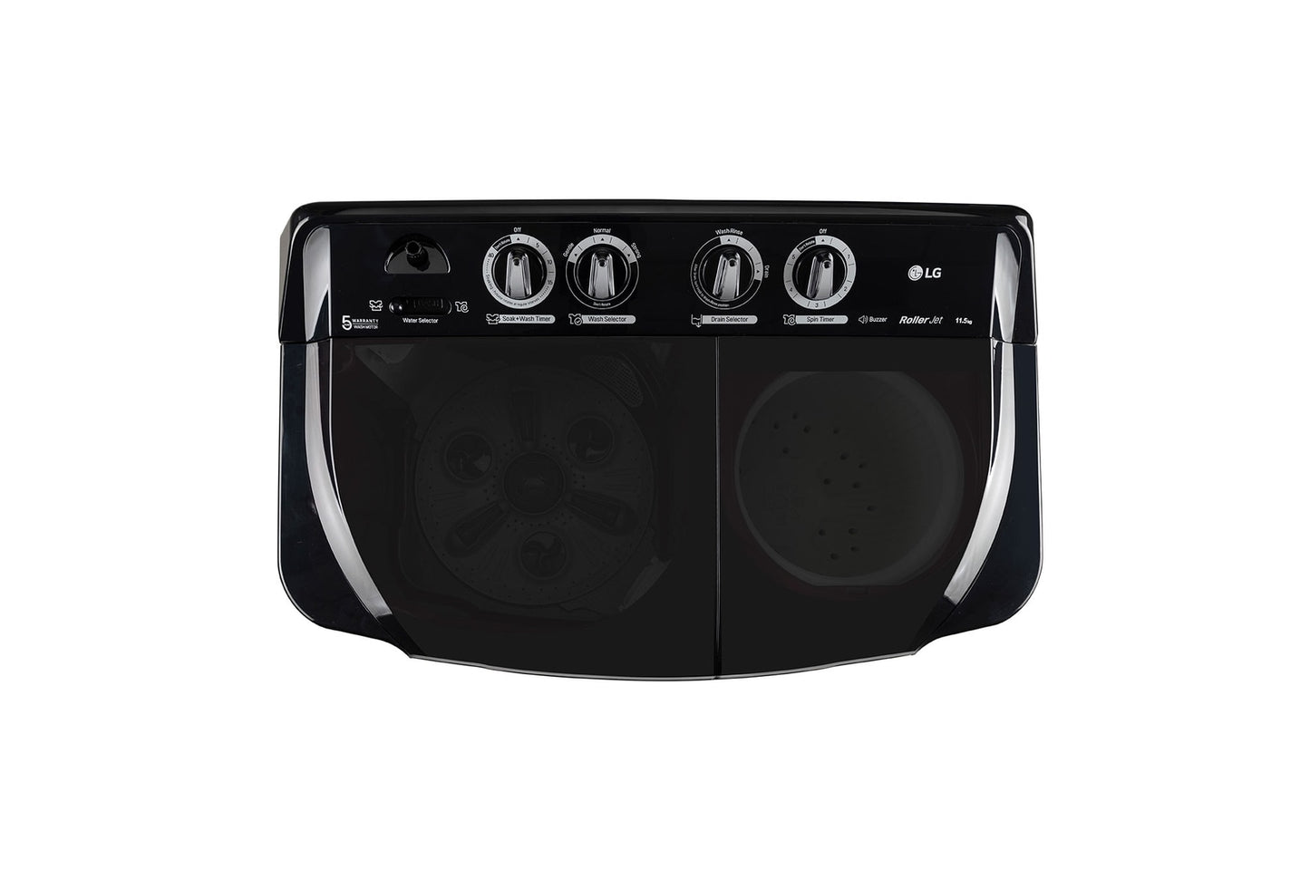 LG 11.5 kg, Semi-Automatic Washing Machine with Collar Scrubber & Rat Away Technology- (P115ASDAZ)
