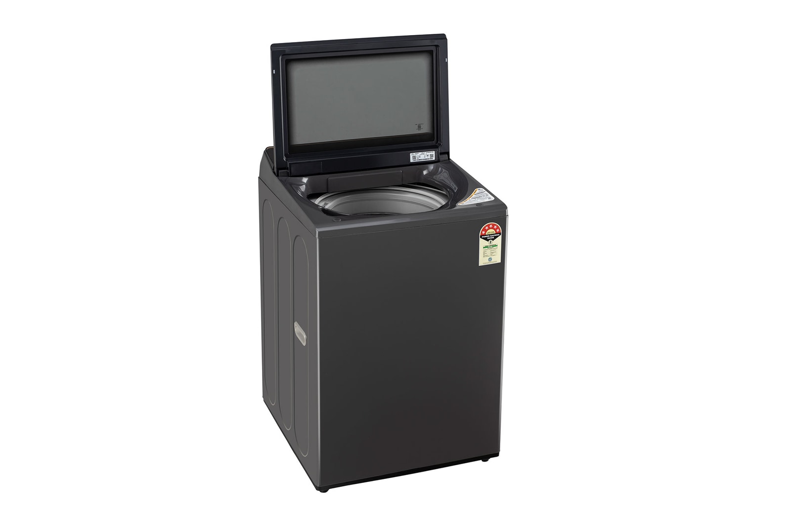 LG 8.0 kg 5 Star TurboDrum Top Load Washing Machine with Smart Diagnosis, Tempered Glass Lid, Soft Closing Door, Quick Wash, Child Lock, Middle Black,T80KMMB3Z