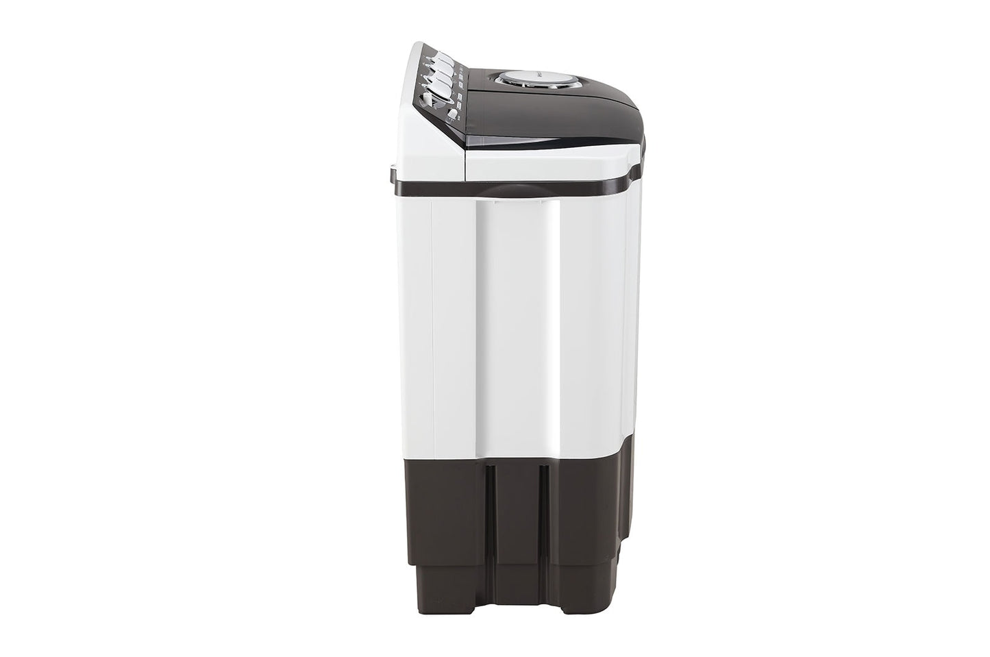 LG 8.5kg 5-Star Semi-Automatic Top Load Washing Machine, Roller Jet Pulsator, Rat Away Technology, Wind Jet Dry, Collar Scrubber, 6.0kg Spin Capacity, Rust Free Plastic Base, 4 Unidirectional Wheels (P8525SGAZ.ADGQEIL, Dark Grey)