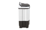 LG 8.5kg 5-Star Semi-Automatic Top Load Washing Machine, Roller Jet Pulsator, Rat Away Technology, Wind Jet Dry, Collar Scrubber, 6.0kg Spin Capacity, Rust Free Plastic Base, 4 Unidirectional Wheels (P8525SGAZ.ADGQEIL, Dark Grey)