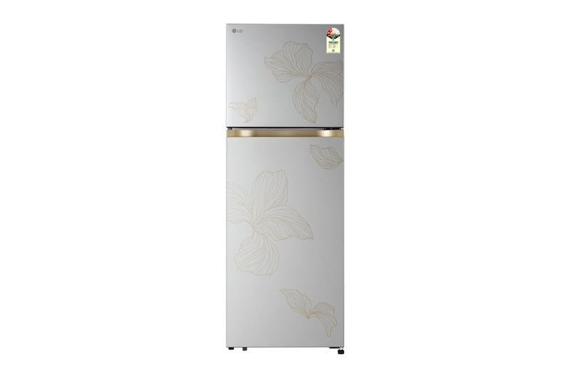 LG 251L 2-Star Frost Free Convertible Double Door Refrigerator | Smart Inverter Compressor | Smart Mode All-Season Cooling | Auto Smart Connect | Express Freeze (GLT2526WWRI.ARIZEBN)