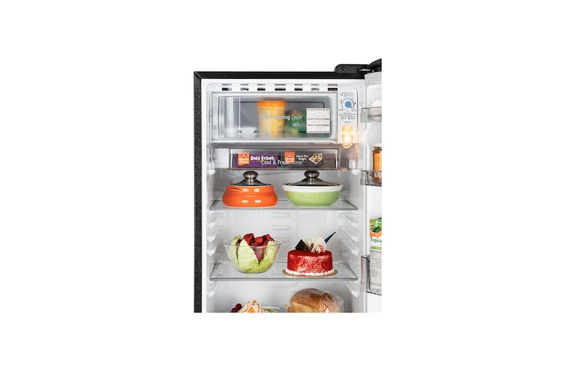 LG 185 L 5 Star, Single Door Refrigerator with Base Stand Drawer, Smart Inverter Compressor, Direct Cool, Emerald Lotus, (GLD1956ZAEL.AELZEBN)